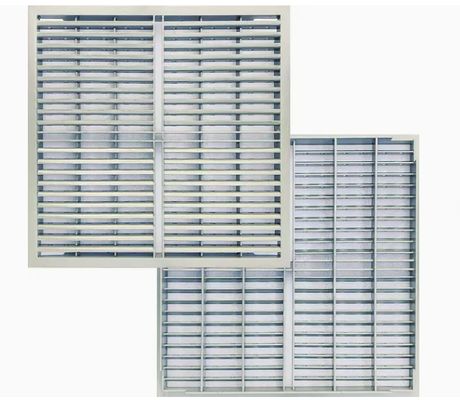 Heavy-Duty ASTM A36 Carbon Steel Galvanized Bar Grating Serrated Welded Floor Grate for Walkways