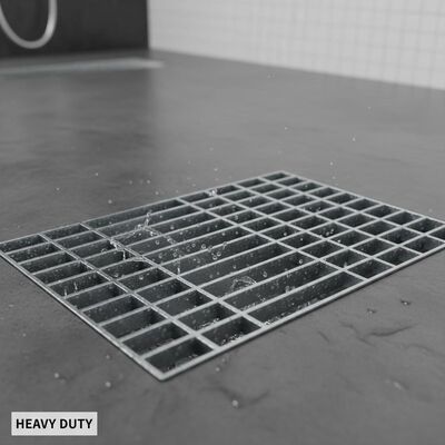 Heavy Duty 50*8mm Galvanized Steel Grating Drain Cover for High Load Drainage Applications