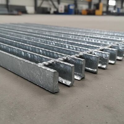 Hot Dip Galvanized Serrated Steel Grating with 25x5 mm Bearing Bar for Heavy Duty Applications