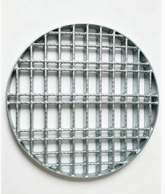 Galvanized Steel Grating with Custom Diameter and Slip-Resistant Surface for Outdoor Use